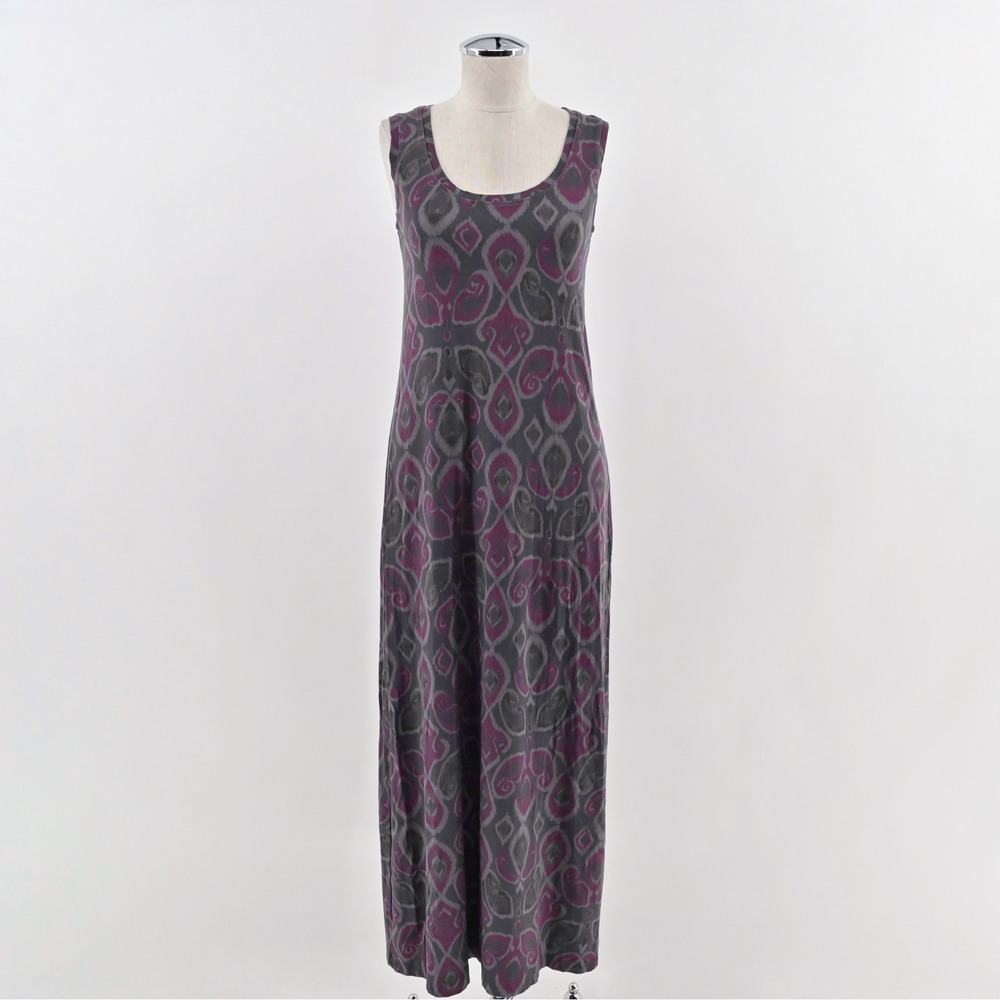 Fresh Produce Maxi Dress Size XS Sleeveless Bohemian Artistic Gray Pink Tank USA